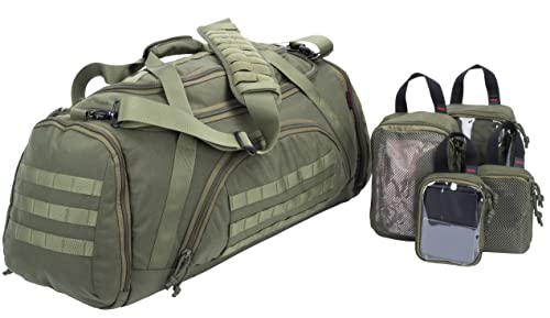 Tactical Duffle Bag with Modular Gear Organizers
