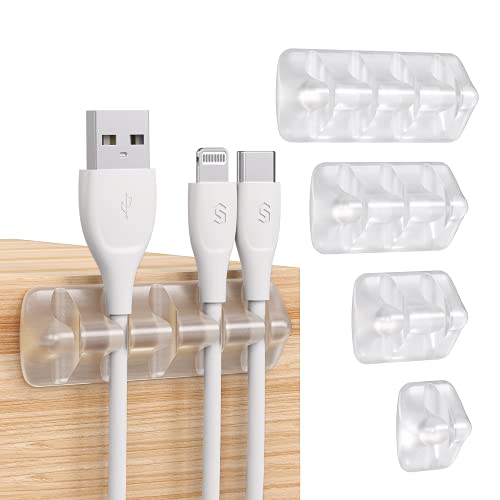 Syncwire Clear Cable Clips - Cord Holders