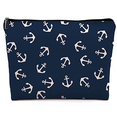 Stylish Nautical Anchor Makeup Cosmetic Bag