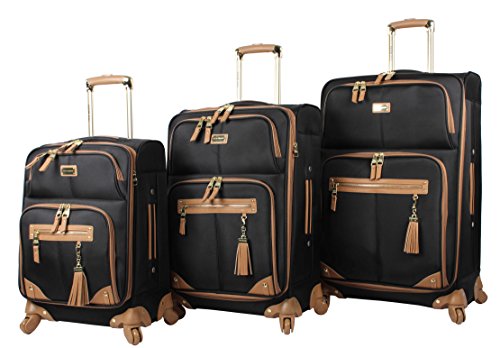 Steve Madden 3 Piece Softside Spinner Suitcase Set