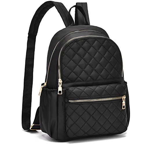 IHAYNER Quilted Pattern Backpack Purse