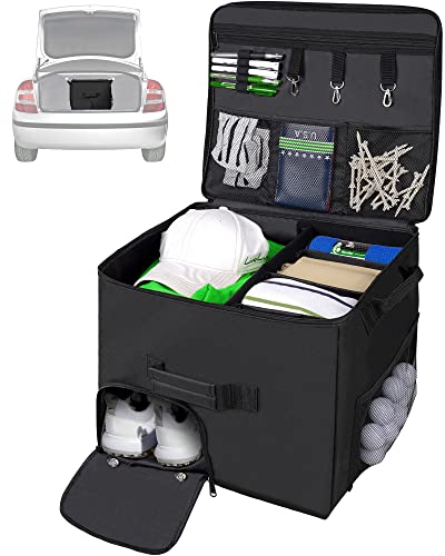 Spacious Waterproof Golf Trunk Organizer for Travel and Golf Accessories