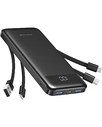 All-in-One Portable Charger with Cables