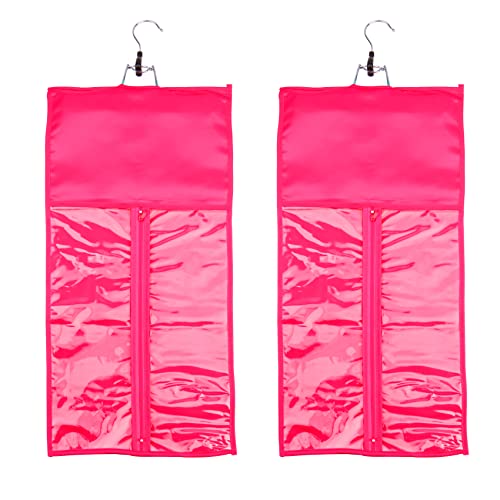 Upgrade Satin Hair Extension Storage Bag with Hanger - 2 Pack