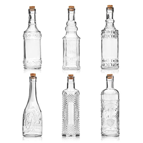 Assorted Glass Bottles with Corks
