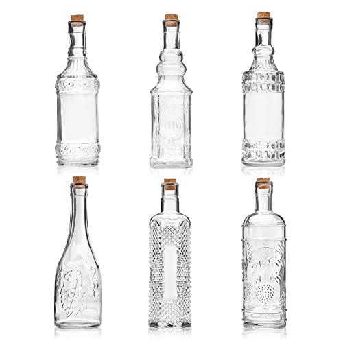 Assorted Glass Bottles with Corks