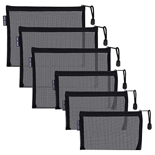HRX Package Nylon Mesh Cosmetic Zipper Bags - Travel Organizer