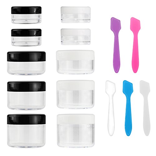 Accmor Travel Makeup Containers with Spatulas