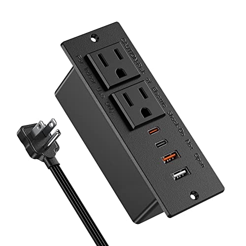 Recessed Power Strip with USB Ports