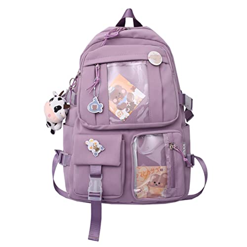 Kawaii School Backpack with Accessories