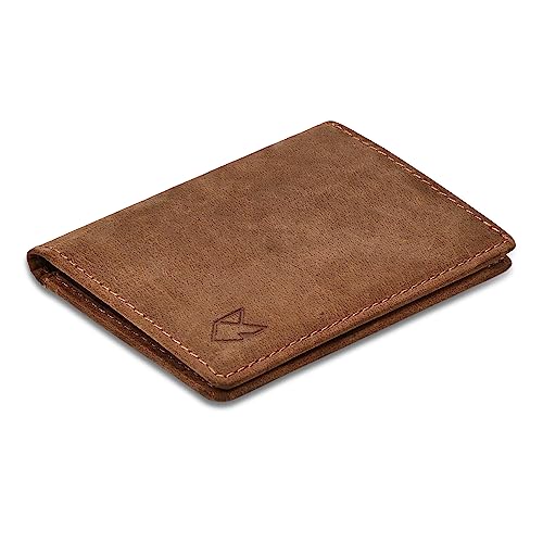 FOXHACKLE Leather Credit Card holder - Slim Minimalist RFID blocking Wallet