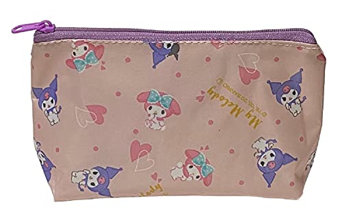 Cute Boat Type Cosmetics Pouch Bag - Sanrio My Melody × Kuromi