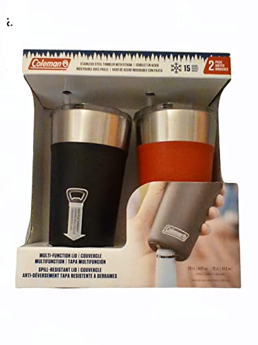 Coleman Stainless Steel Tumbler with Straw
