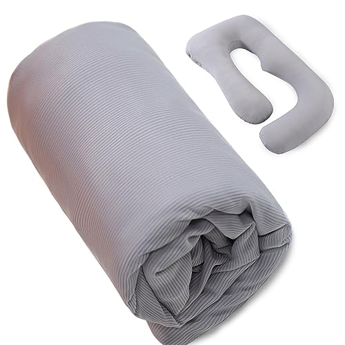 Sasttie Pregnancy Pillow Cover U Shaped