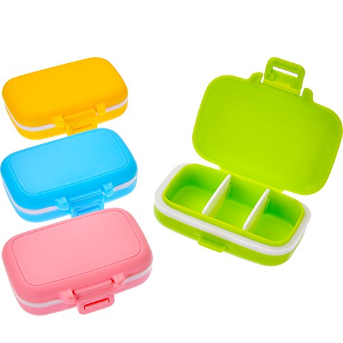 Compact Waterproof Pill Organizer with Removable Compartments