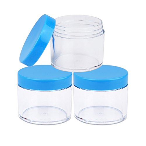 Beauticom Clear Plastic Container Jars for Travel Storage