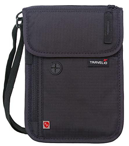 RFID Blocking Neck Travel Wallet