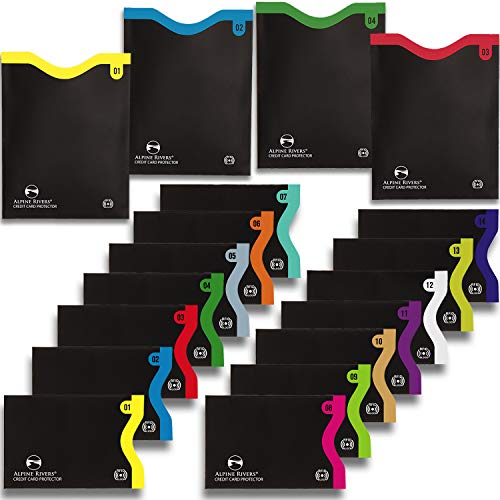 18 RFID Blocking Sleeves - Ultimate Premium Identity Theft Protection Sleeve Set