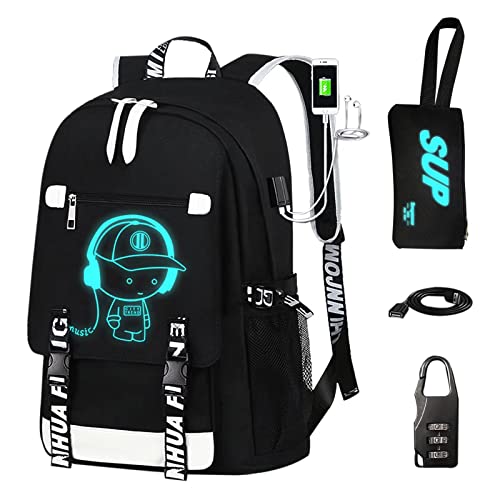 EMISOO Luminous Travel Laptop Backpack