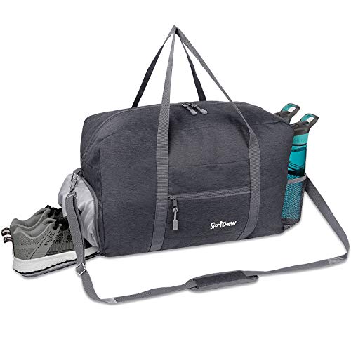 Versatile Sports Gym Bag with Wet Pocket & Shoes Compartment