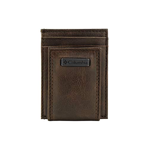 Columbia Men's Rfid Slim Wallet with Magnetic Money Clip