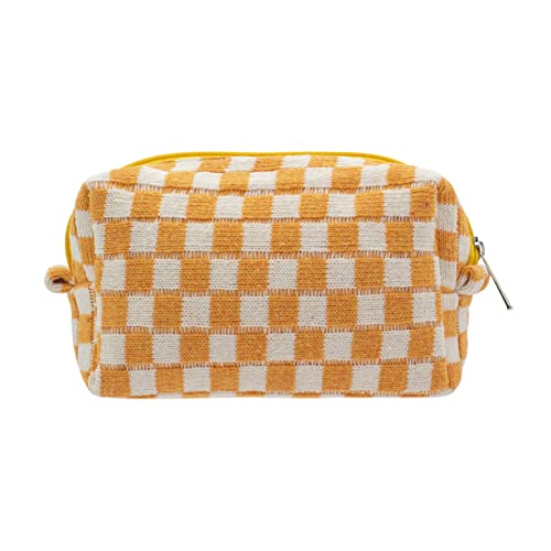 PAZIMIIK Checkered Makeup Bag