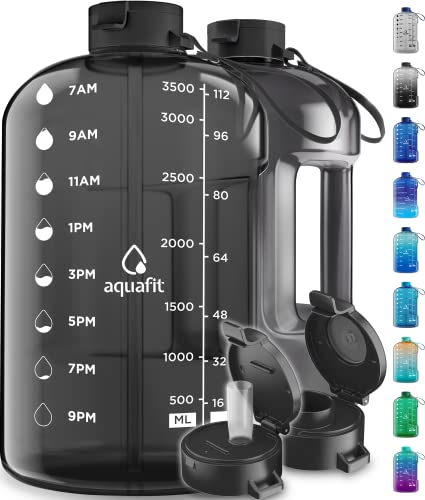 AQUAFIT 1 Gallon Water Bottle With Time Marker