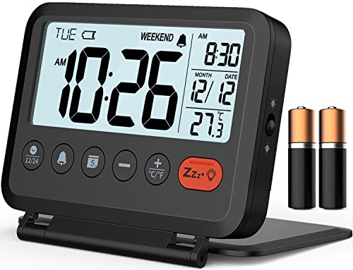 MeesMeek Digital Travel Alarm Clock