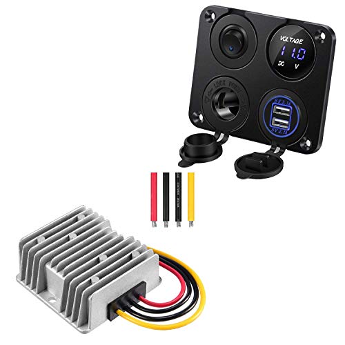 Kohree 12V Marine Car Charger Socket Panel