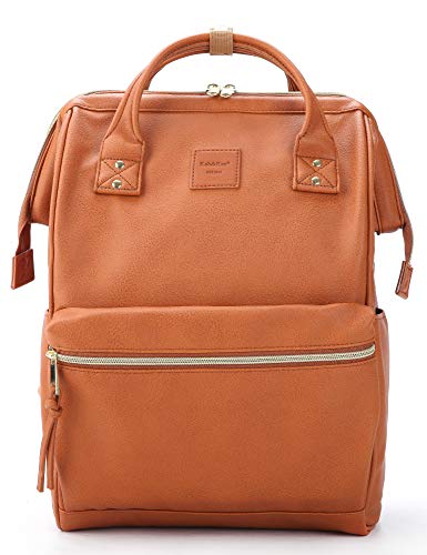 Kah&Kee Leather Backpack Diaper Bag - Stylish and Spacious