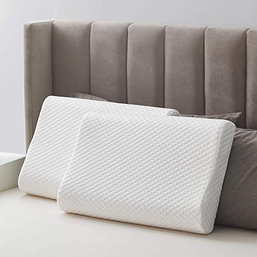 Acanva Natural Latex Neck Pillow for Sleeping 2 Pack