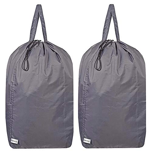 Washable Travel Laundry Bag with Handles and Drawstring