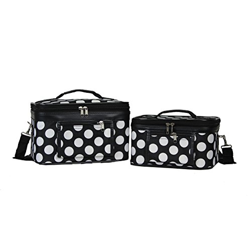 Chic and Functional Women's 2-Piece Cosmetic Case Set for Travel