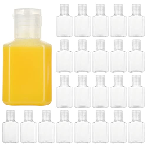 100PCS 1oz Clear Travel Bottles with Caps