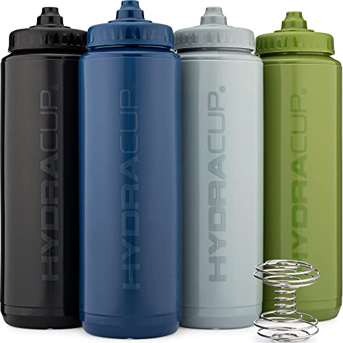 Hydra Cup 4 Pack 32oz Squeeze Water Bottles