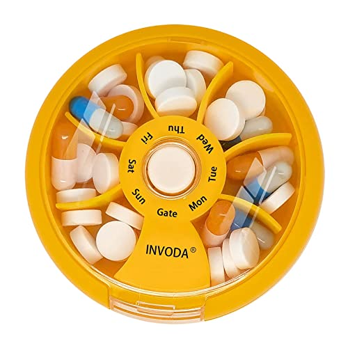 Weekly Pill Organizer - Portable and Convenient