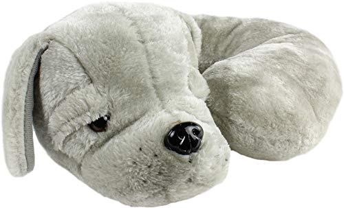 Gray Puppy Pillow Pal Neck Pillow