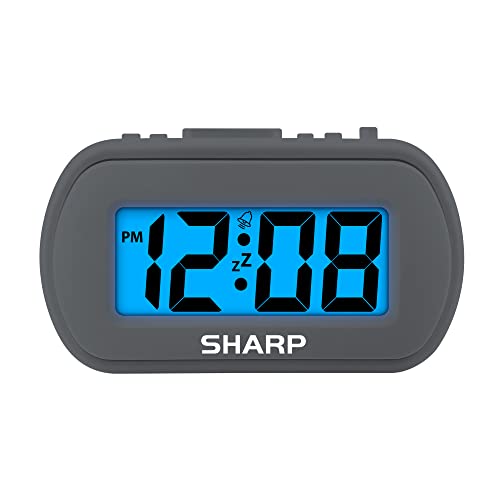 Compact and Portable SHARP Digital Alarm Clock