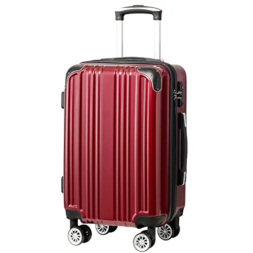 Coolife Luggage Expandable Suitcase