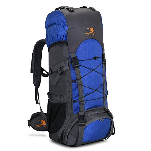Bseash 60L Hiking Camping Backpack with Rain Cover