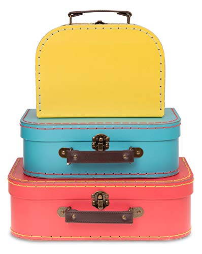 Jewelkeeper Vintage Suitcase Set