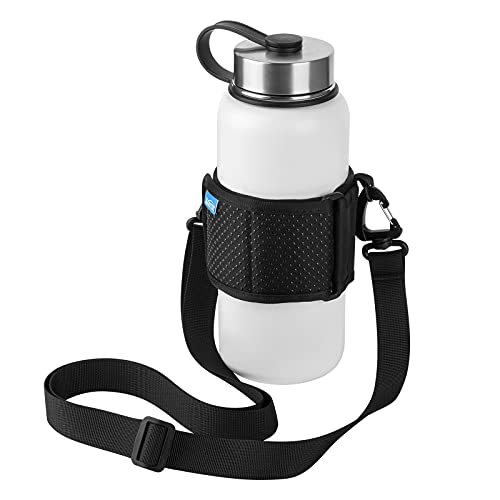 OYATON Water Bottle Carrier with Adjustable Shoulder Strap,Universal Bottle  Sling,Perfect for Daily Walking Biking Hiking Travel (Exclude Bottle)