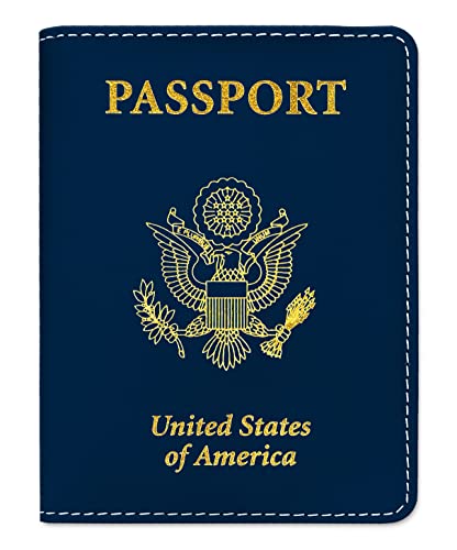 Premium Leather Passport Cover with Vaccine Card Holder