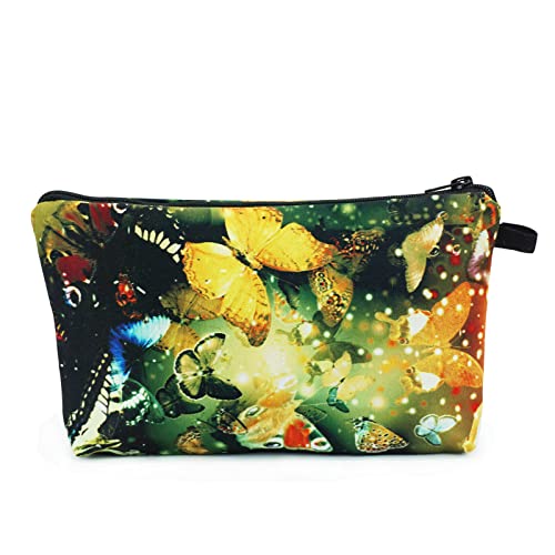 Colorful Butterfly Makeup Bag
