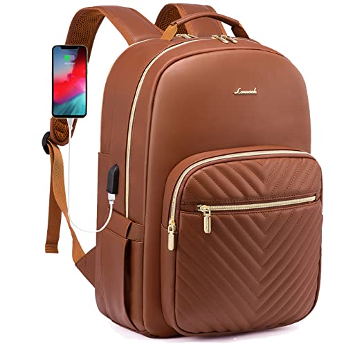 LOVEVOOK Women's Laptop Backpack with USB Charging Port