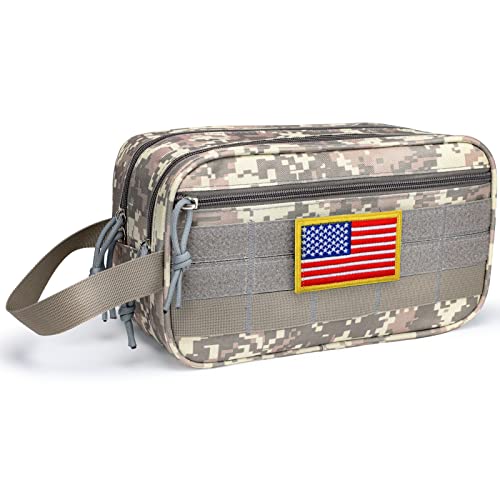 TACTICISM Tactical Toiletry Bag for Travel - ACU Camo