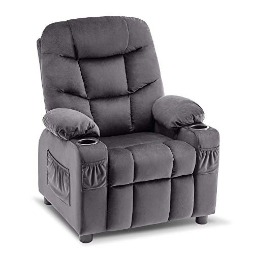 MCombo Big Kids Recliner Chair with Cup Holders