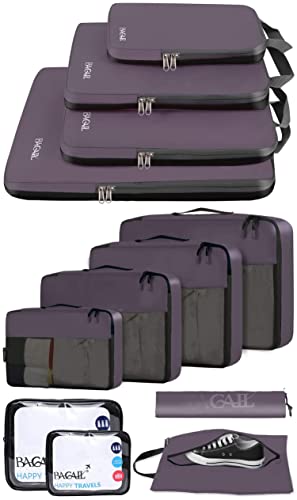 BAGAIL 8+4 Set Packing Cubes - Travel Packing Organizers