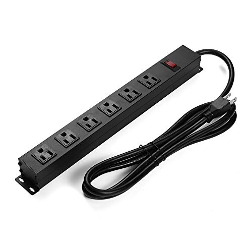 6 Outlet Metal Power Strip