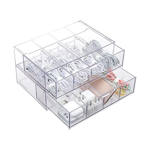 Yesesion Adjustable Cable Organizer Drawer